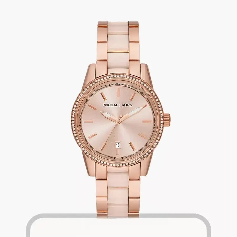 Michael Kors Ritz Rose Gold Dial Rose Gold Ladies Watch- MK6349